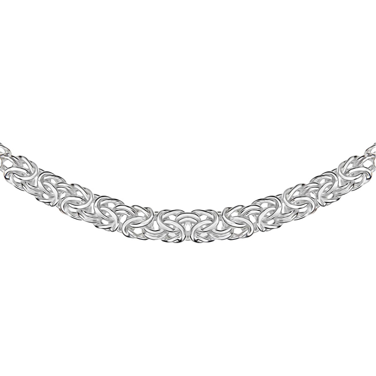 Hatton Garden Close Out  - Byzantine Necklace in Sterling Silver (Size - 18) 7737906 0