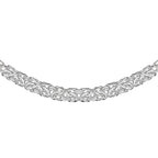 Hatton Garden Close Out  - Byzantine Necklace in Sterling Silver (Size - 18)