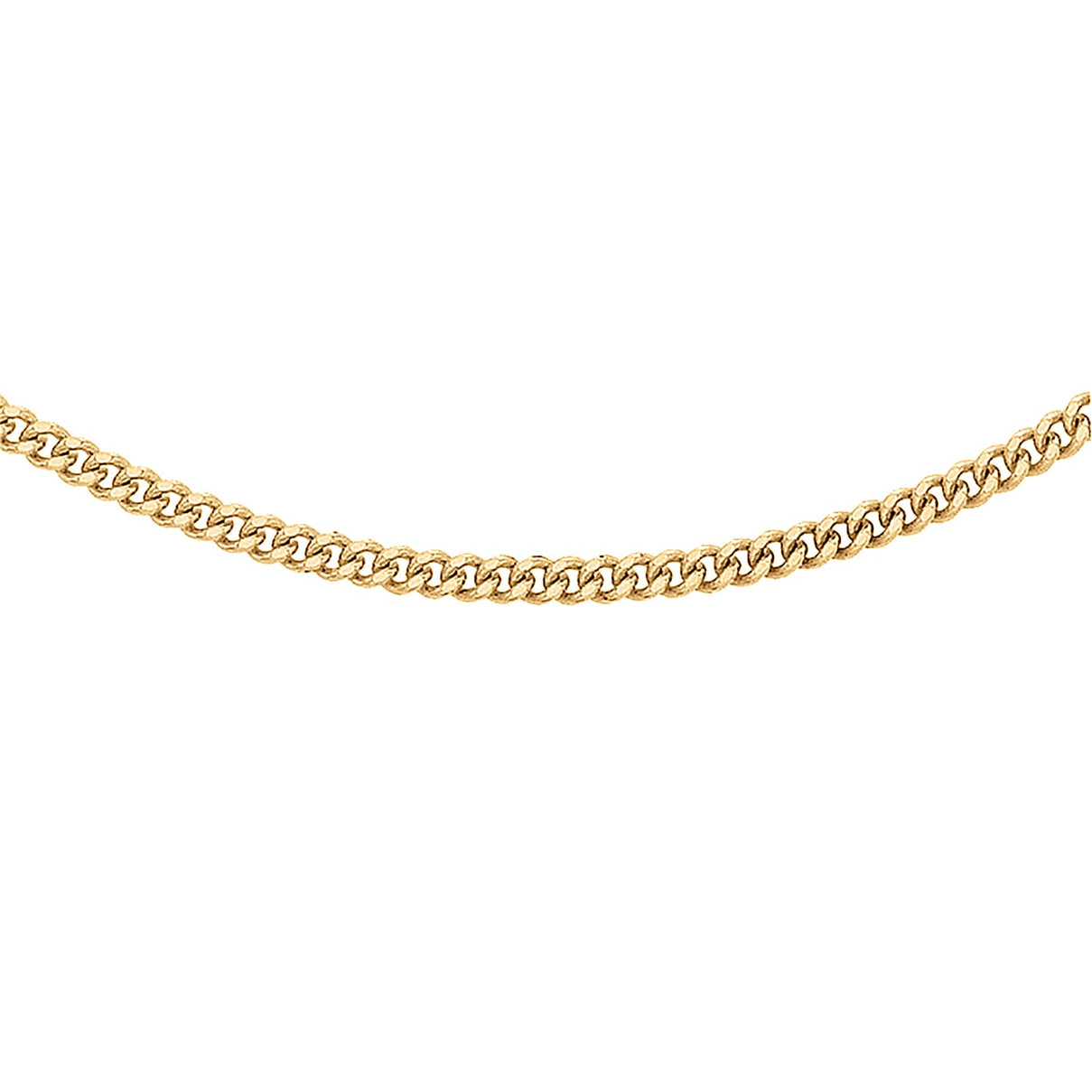 Hatton Garden Close Out Curb Chain Necklace in 9K Yellow Gold 24 Inch 3654915 0