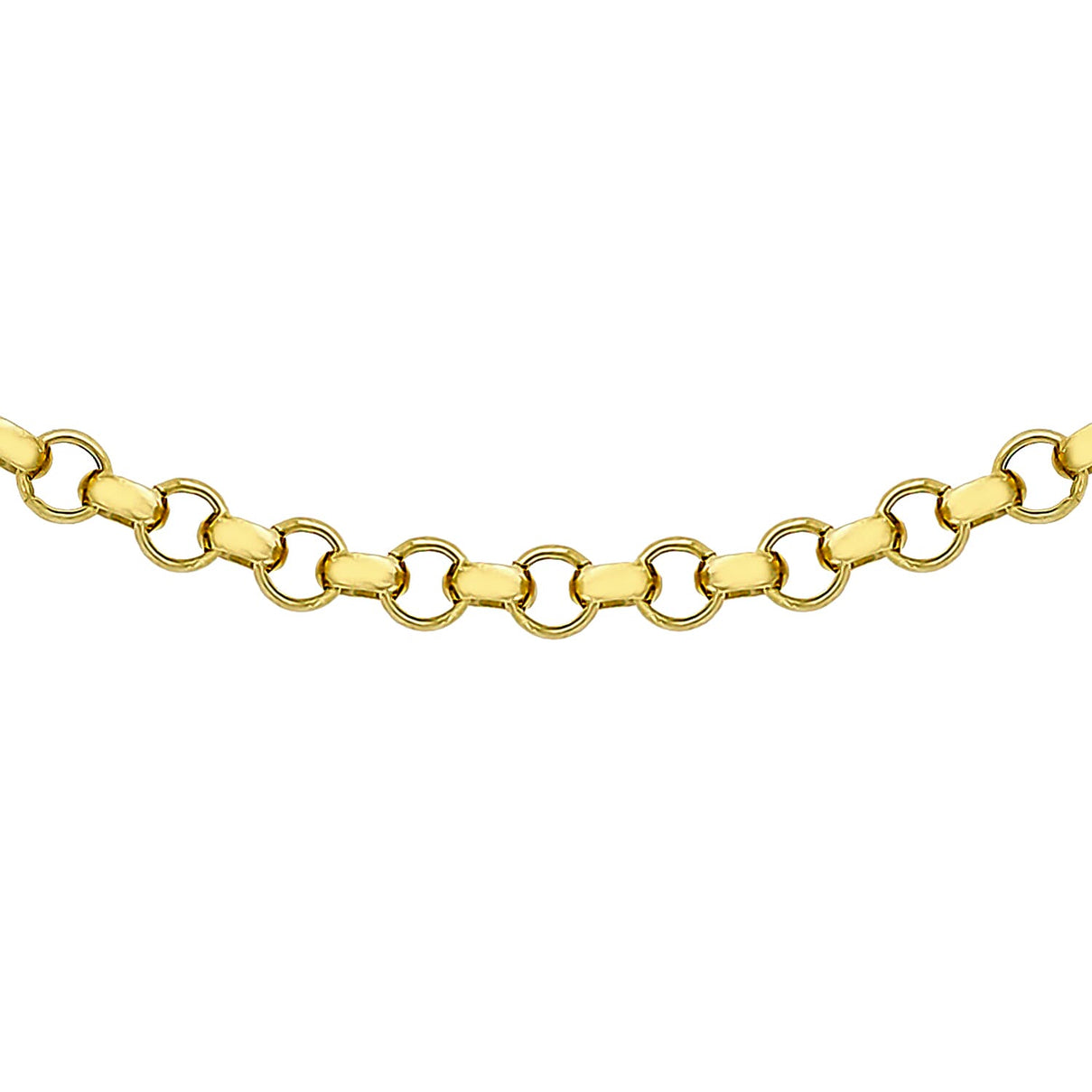 Hatton Garden Close Out Deal- Italian Made- 9K Yellow Gold Belcher Necklace (Size - 20), Gold Wt 3.60 GM 7226140 0