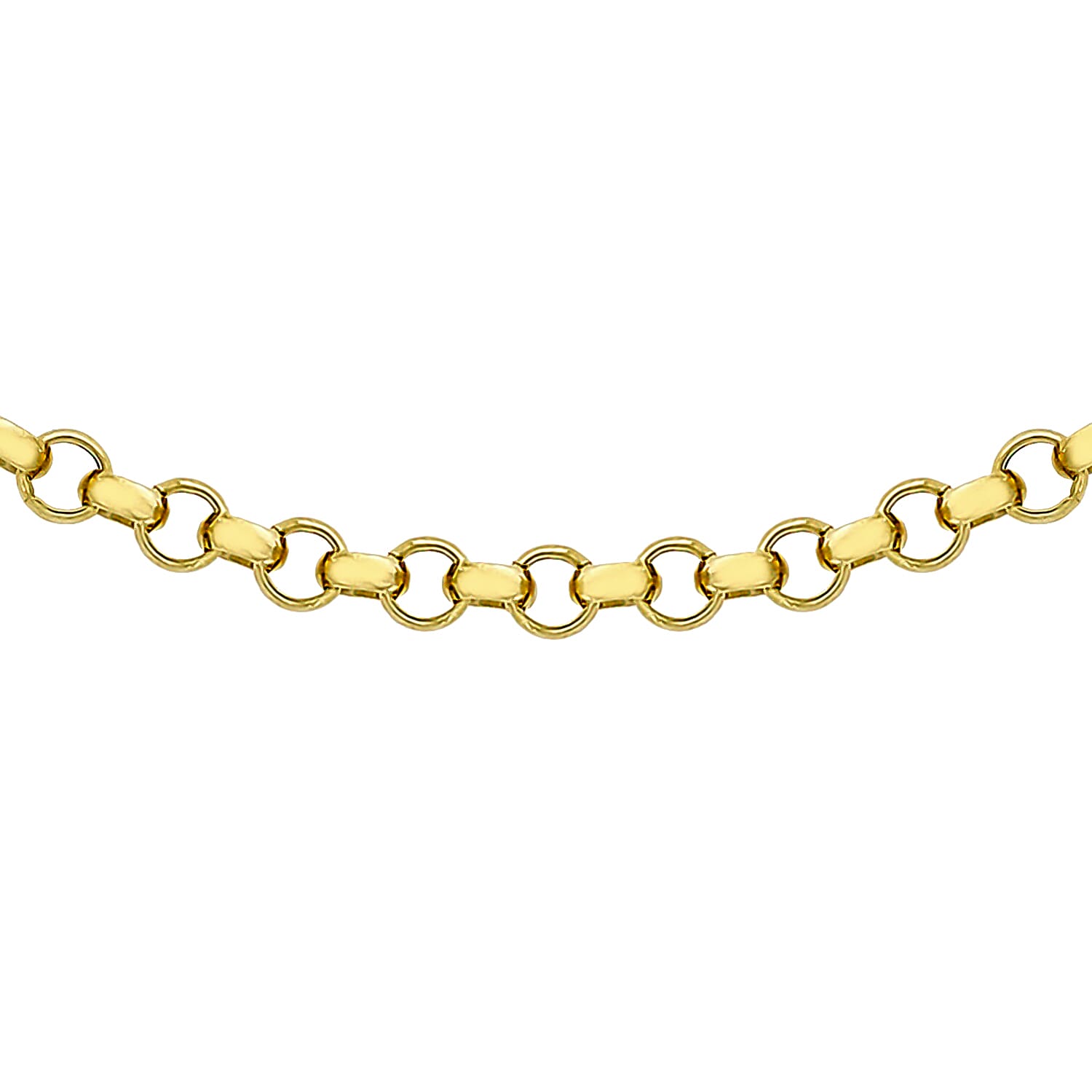 Hatton Garden Close Out Deal- Italian Made- 9K Yellow Gold Belcher Necklace (Size - 20), Gold Wt 3.60 GM 7226140 0