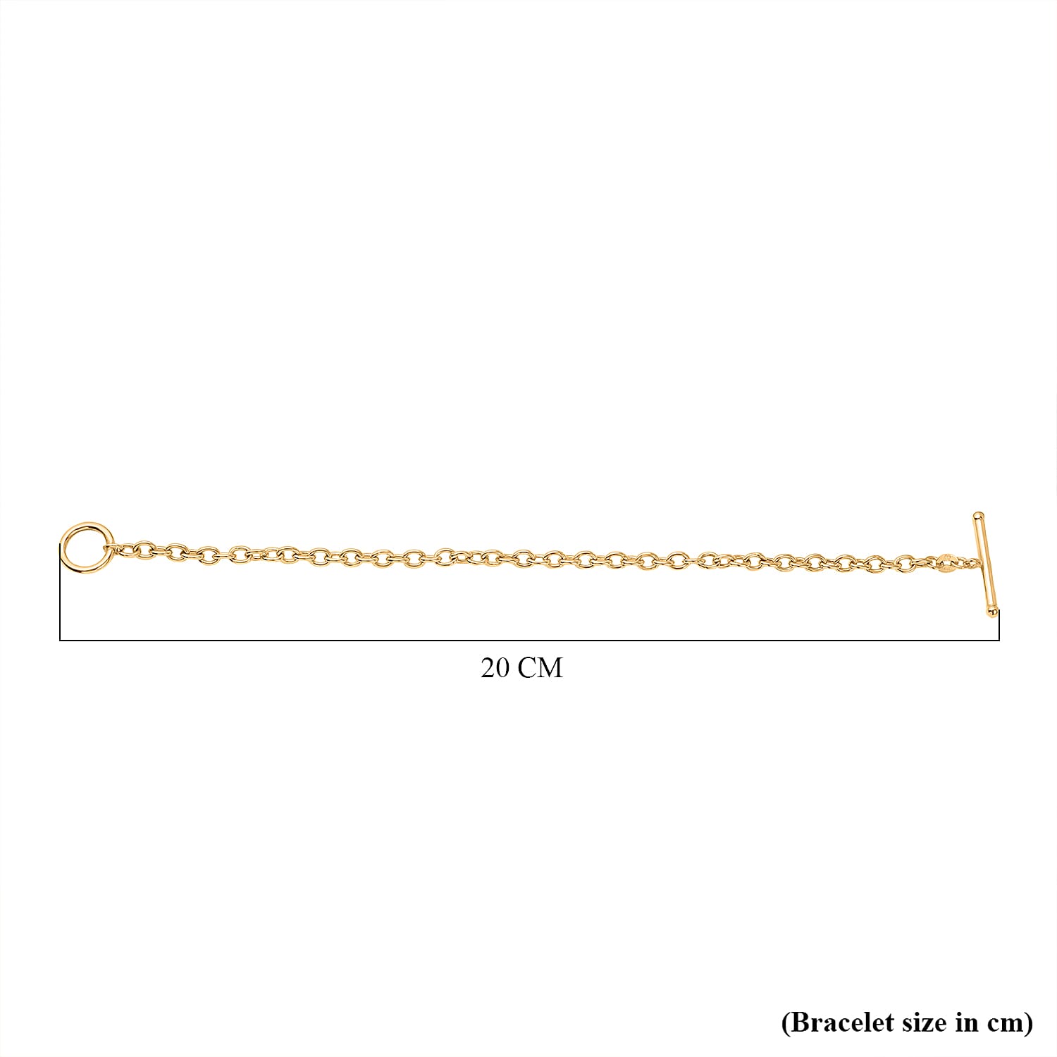 Hatton Garden Close Out Deal - 9K Yellow Gold Belcher T Bar Bracelet (Size - 7.5). Gold Wt 3.20 Gms 7658130 3