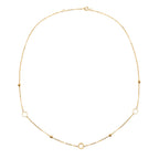 Hatton Garden Close Out Deal - 9K Yellow Gold Circle & Beads Necklace (Size -18)