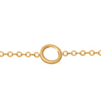 Hatton Garden Close Out Deal - 9K Yellow Gold Circle & Beads Necklace (Size -18)