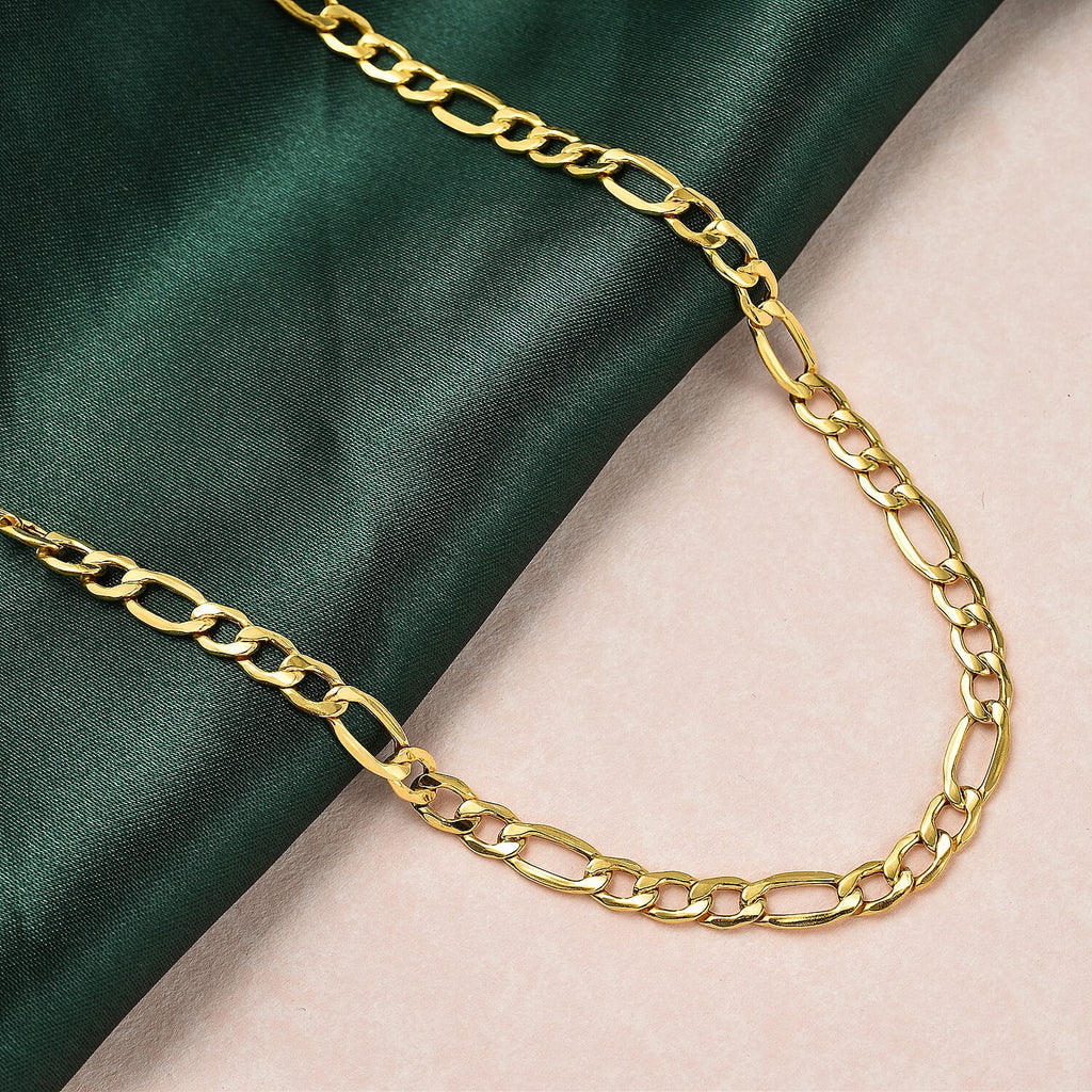 Hatton Garden Close Out Deal- 9K Yellow Gold Diamond Cut Curb Chain (Size -18), Gold Wt. 5.20 GM