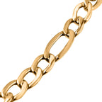 Hatton Garden Close Out Deal- 9K Yellow Gold Diamond Cut Curb Chain (Size -18), Gold Wt. 5.20 GM