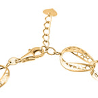 VICENZA Close Out Deal- 9K Yellow Gold Diamond Cut Oval Link Bracelet (Size - 7.5-1 Inch Ext.), Gold Wt 5.30 GM