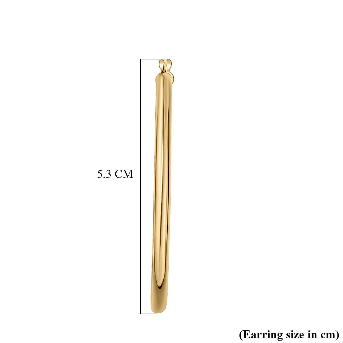 Hatton Garden Close Out Deal - 9K Yellow Gold Hoop Earrings (with Clasp) 8728963 3