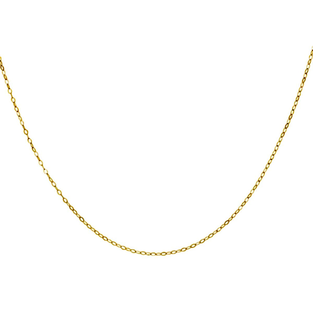 Rachel Galley - 9K Yellow Gold Necklace with Spring Ring Clasp (Size 18)