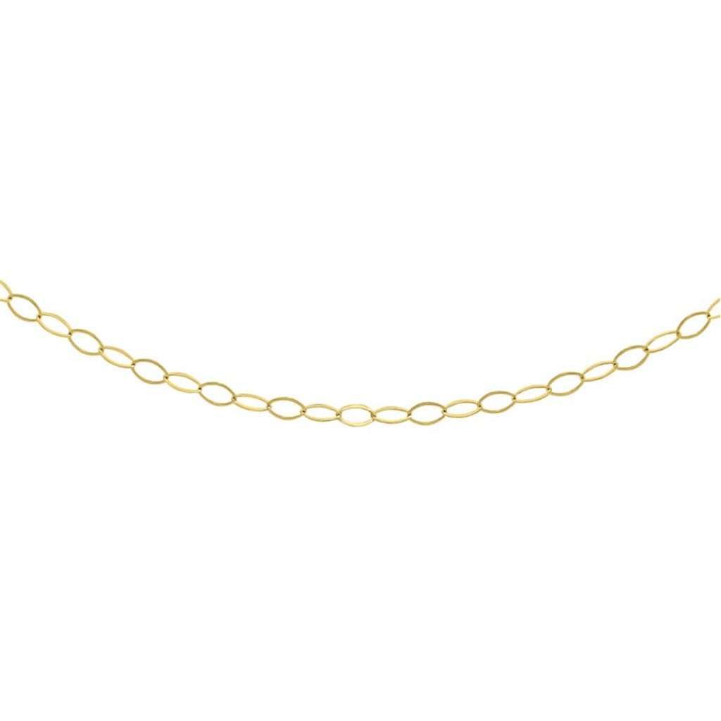 Rachel Galley - 9K Yellow Gold Necklace with Spring Ring Clasp (Size 18)
