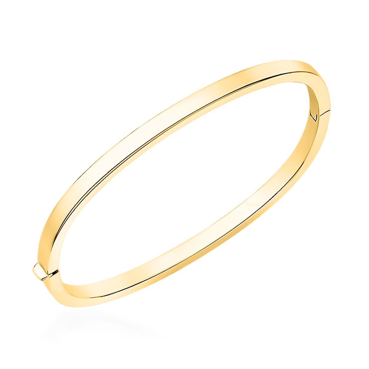 9K Yellow Gold Rectangular Tube Bangle (Size 7). Gold Wt 6.93 Gms 7602007 0