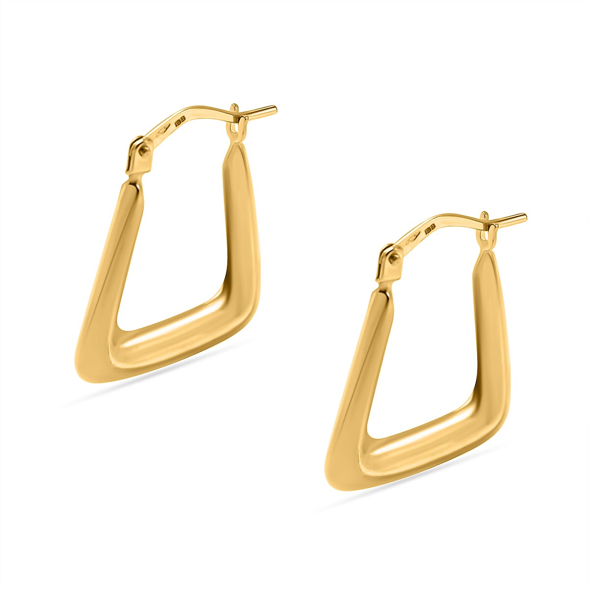 Vicenza Closeout - 9K Yellow Gold Shiny  Earrings 7682402 0