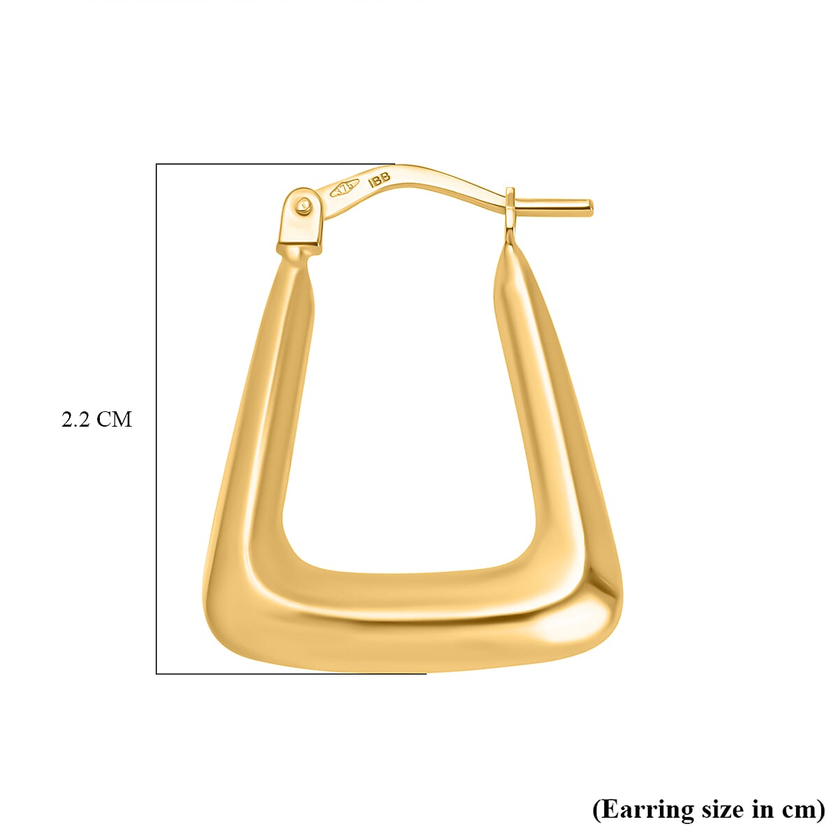 Vicenza Closeout - 9K Yellow Gold Shiny  Earrings 7682402 4