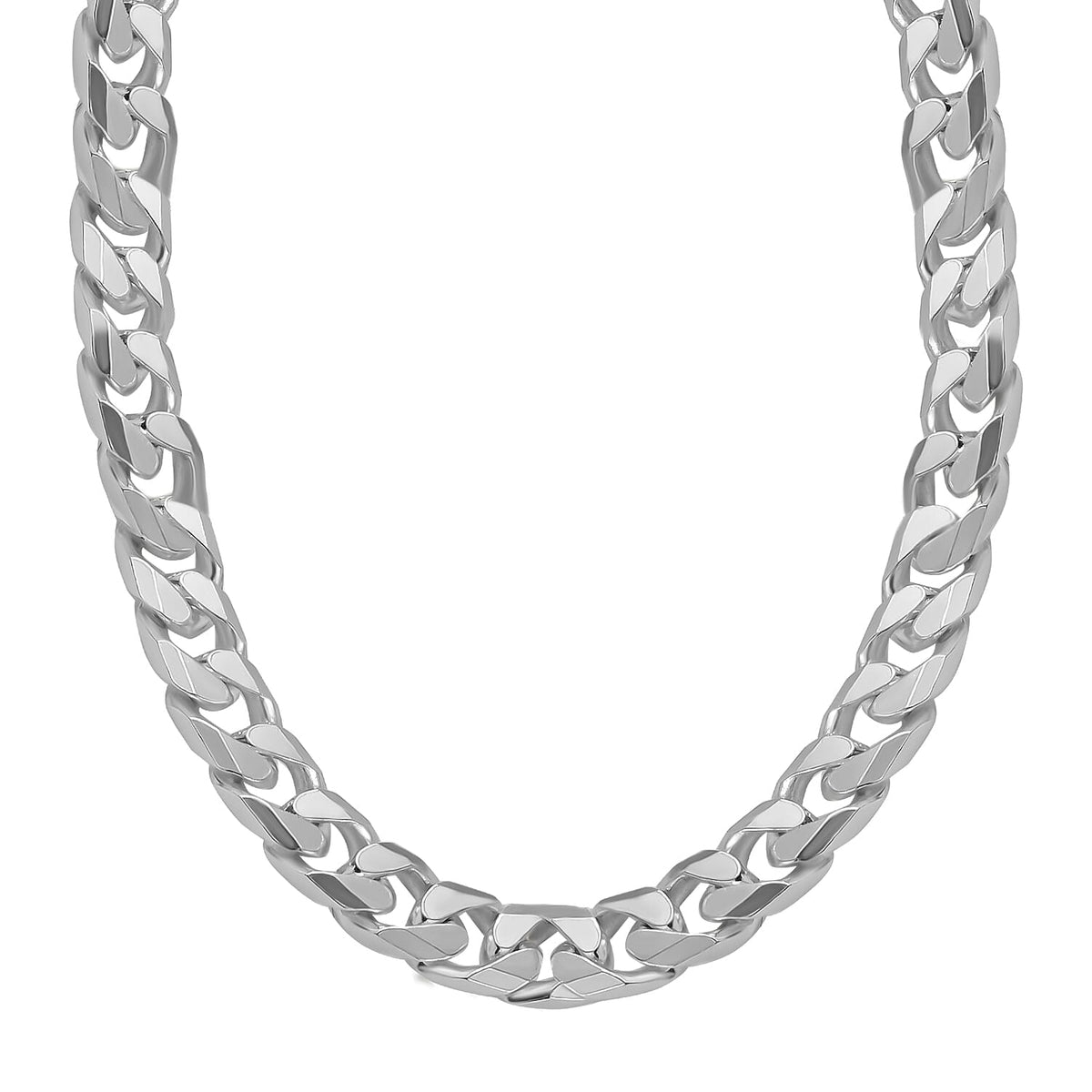 Hatton Garden Close Out Deal - Sterling Silver Curb Necklace (Size - 24),  Silver Wt. 30.00 Gms 7671504 0