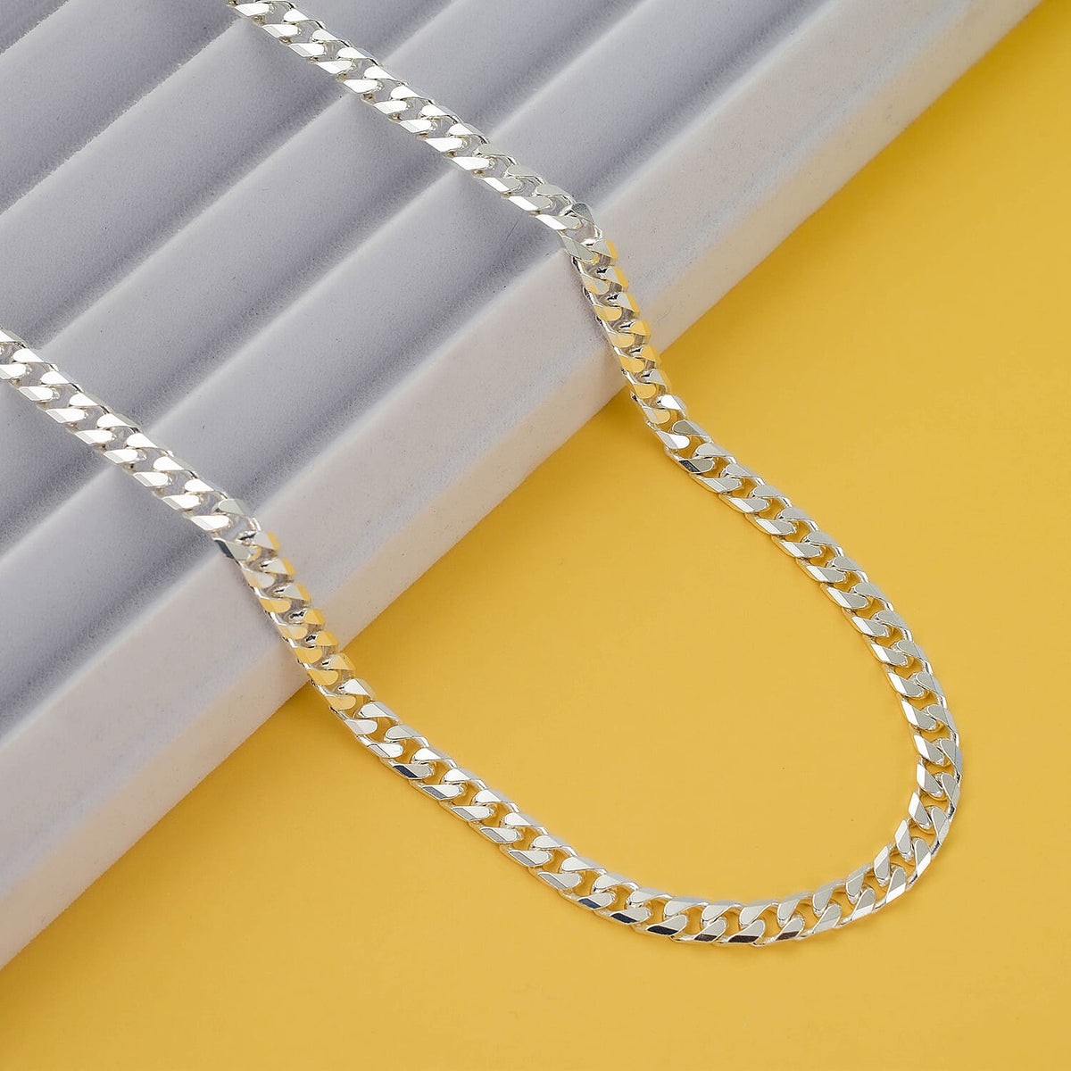 Hatton Garden Close Out Deal - Sterling Silver Curb Necklace (Size - 24),  Silver Wt. 30.00 Gms 7671504 1