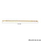Hatton Garden CloseOut- 9K Yellow Gold  Chevron Bracelet (Size - 7.5),  Gold Wt. 5.4 Gms