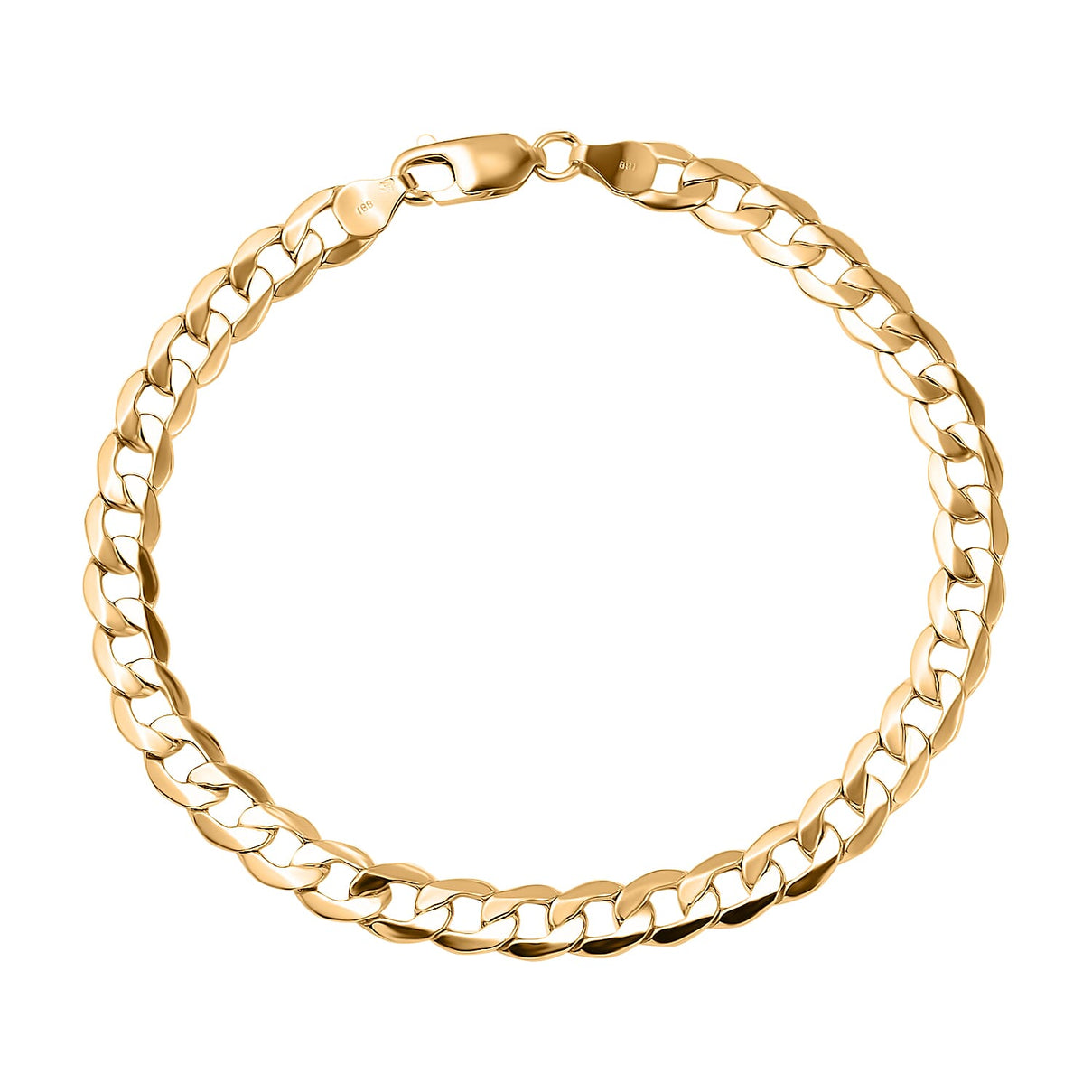 Hatton Garden Closeout- 18K Yellow Gold Curb Bracelet (Size - 8.5), Gold Wt. 6.30 Gms 7599085 0