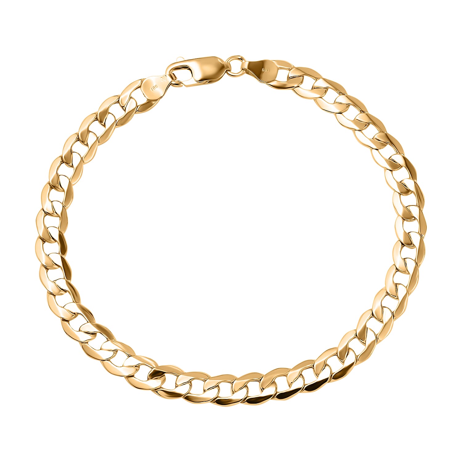 Hatton Garden Closeout- 18K Yellow Gold Curb Bracelet (Size - 8.5), Gold Wt. 6.30 Gms 7599085 0