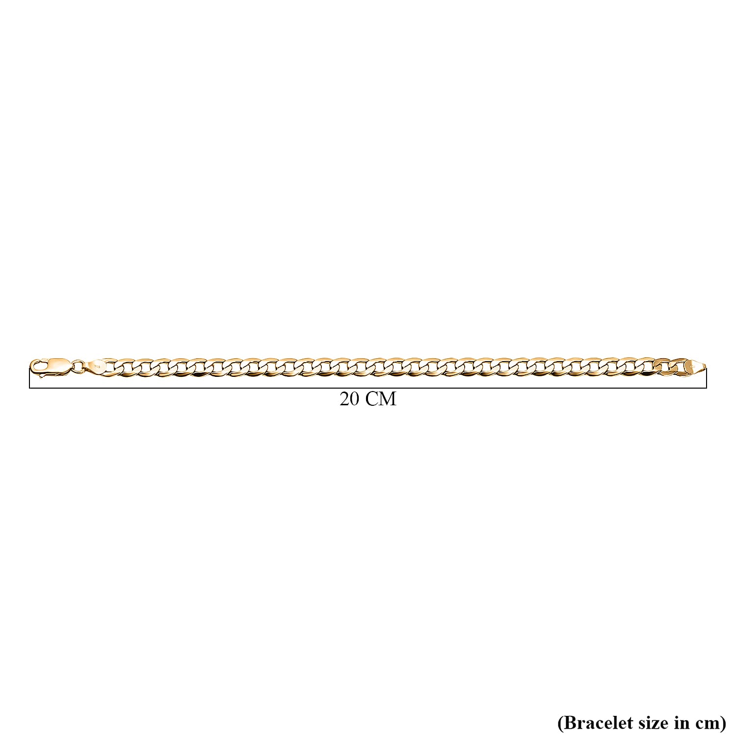 Hatton Garden Closeout- 18K Yellow Gold Curb Bracelet (Size - 8.5), Gold Wt. 6.30 Gms 7599085 4