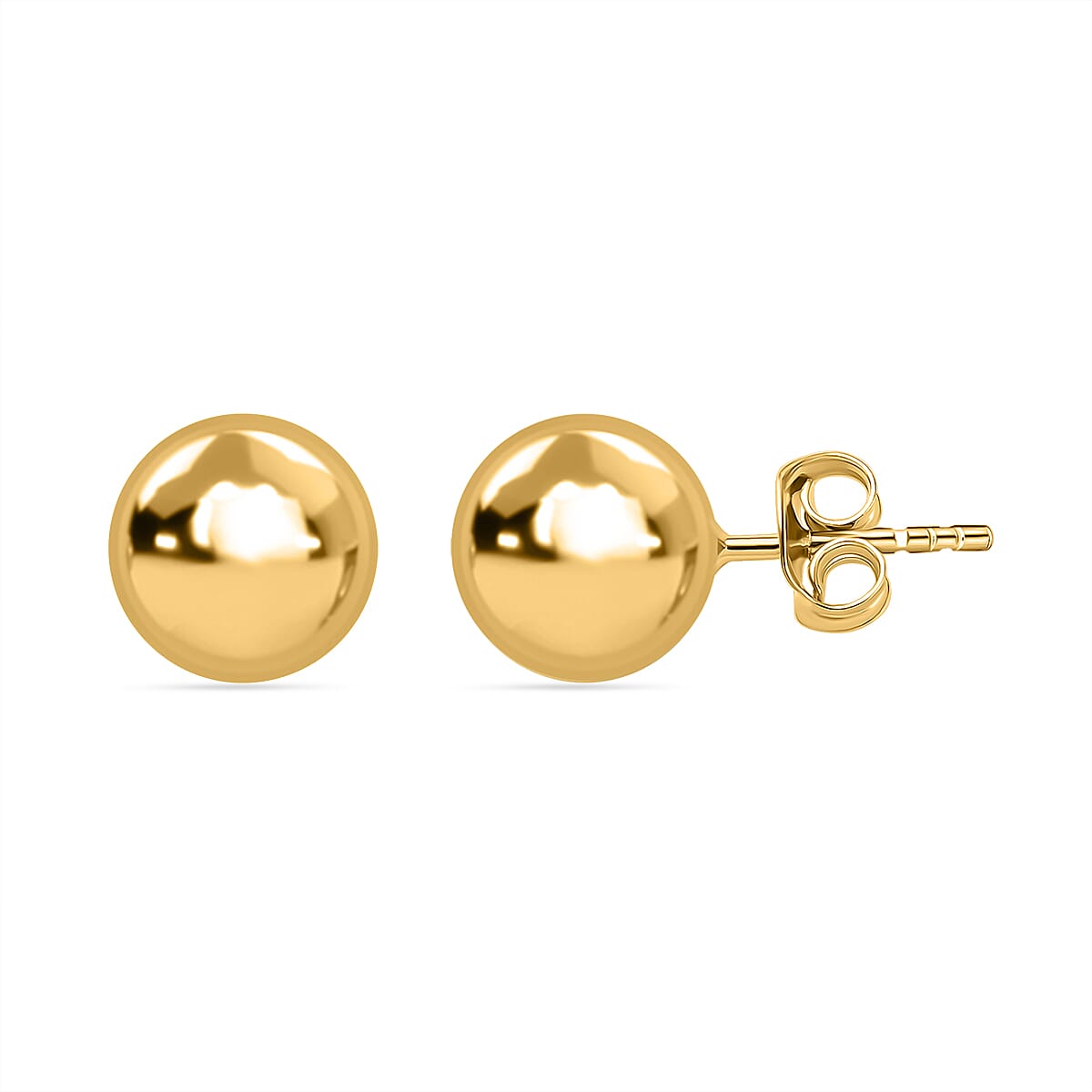 Hatton Garden Closeout - 18K Yellow Gold Bead Stud Earring 7670315 0