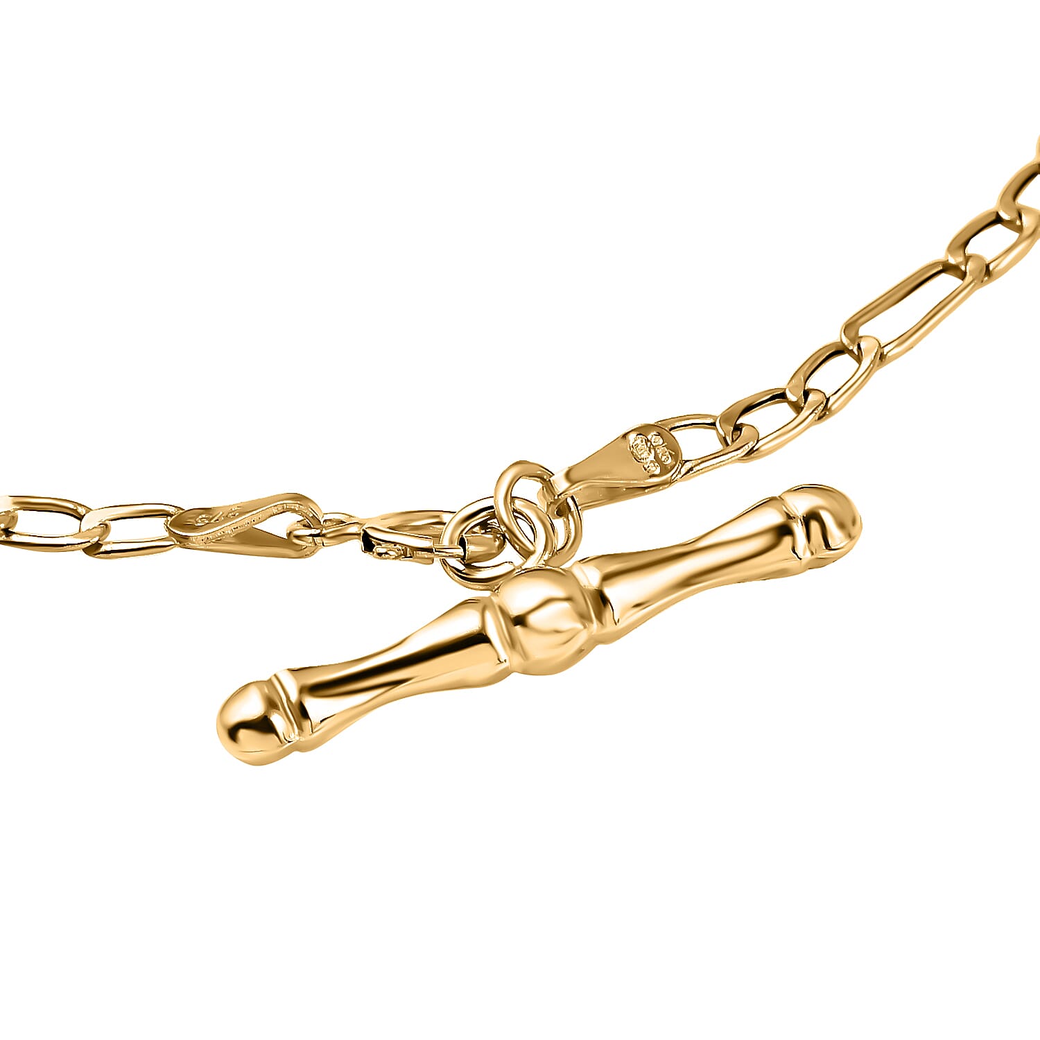Hatton Garden Closeout - 9K Yellow Gold Albert T Bar Bracelet (Size - 7.5) 7667948 3