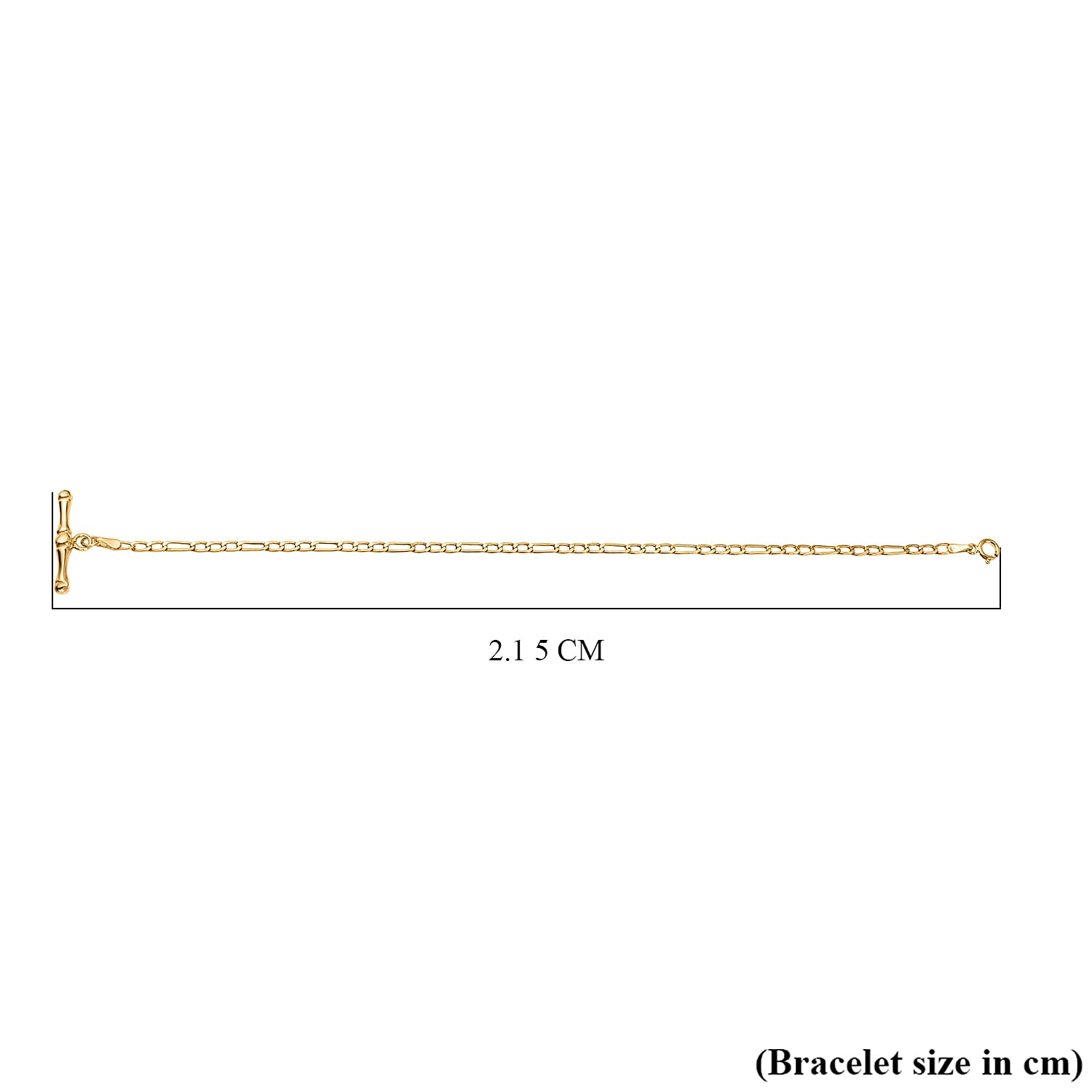 Hatton Garden Closeout - 9K Yellow Gold Albert T Bar Bracelet (Size - 7.5) 7667948 4