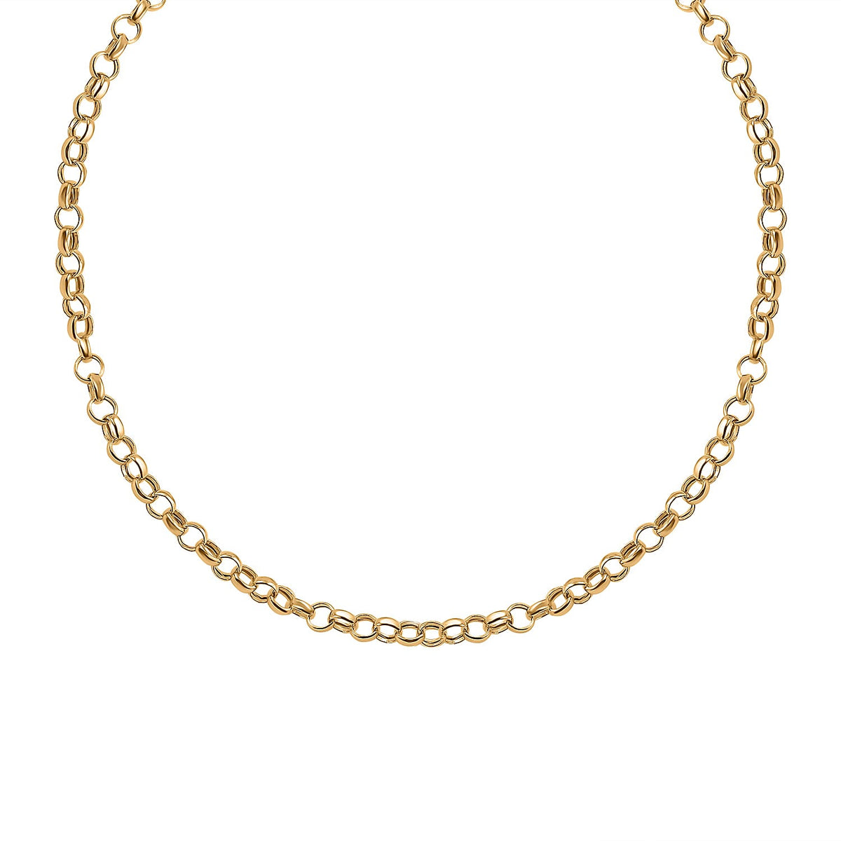 Hatton Garden Closeout - 9K Yellow Gold Belcher Necklace (Size - 22) 7791186 0