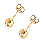 Hatton Garden Closeout - 9K Yellow Gold Spanish Stud Earrings With Push Back