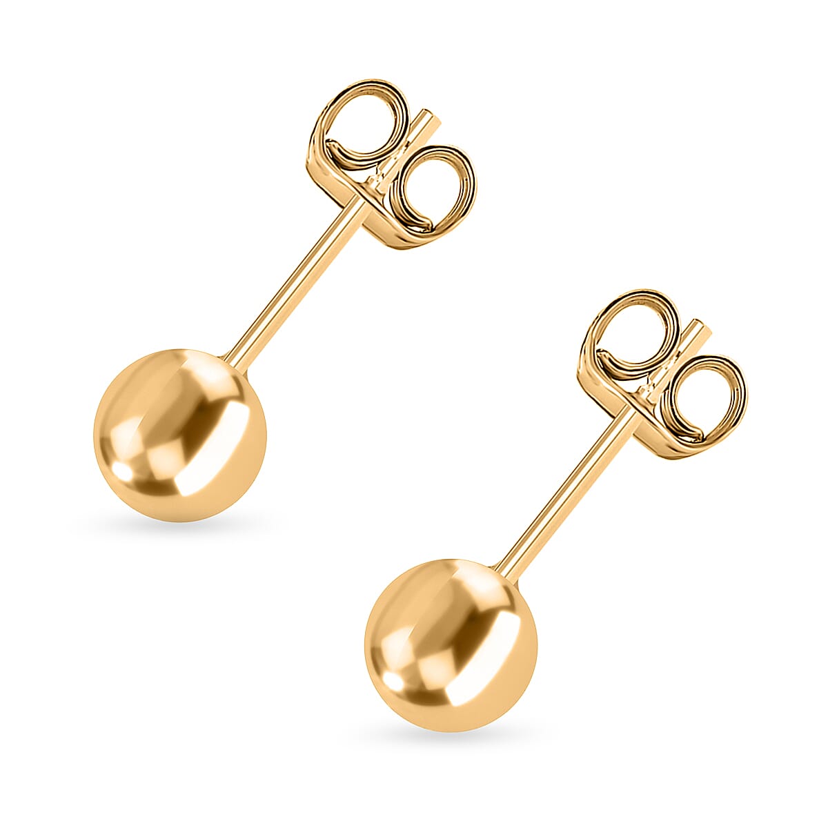 Hatton Garden Closeout - 9K Yellow Gold Spanish Stud Earrings With Push Back 7667029 3