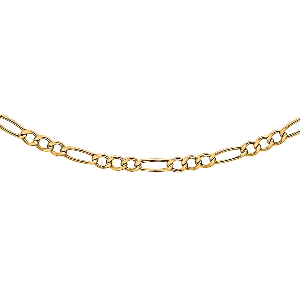 Hatton Garden Closeout - 9K Yellow Gold Figaro Chain (Size - 18) 7647103 0