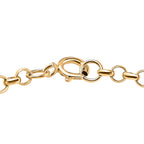 Hatton Garden Closeout - 9K Yellow Gold Floating Open Heart Charms Bracelet (Size - 7.00)