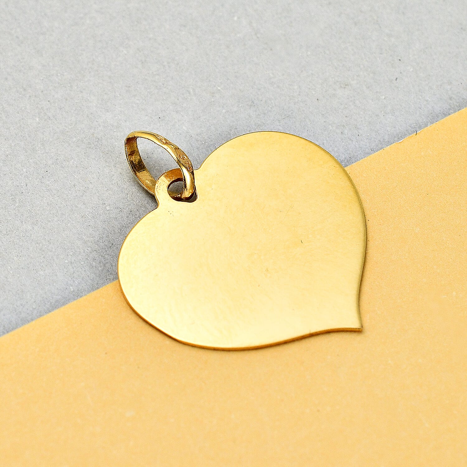 Hatton Garden Closeout - 9K Yellow Gold Heart Pendant 7647260 1