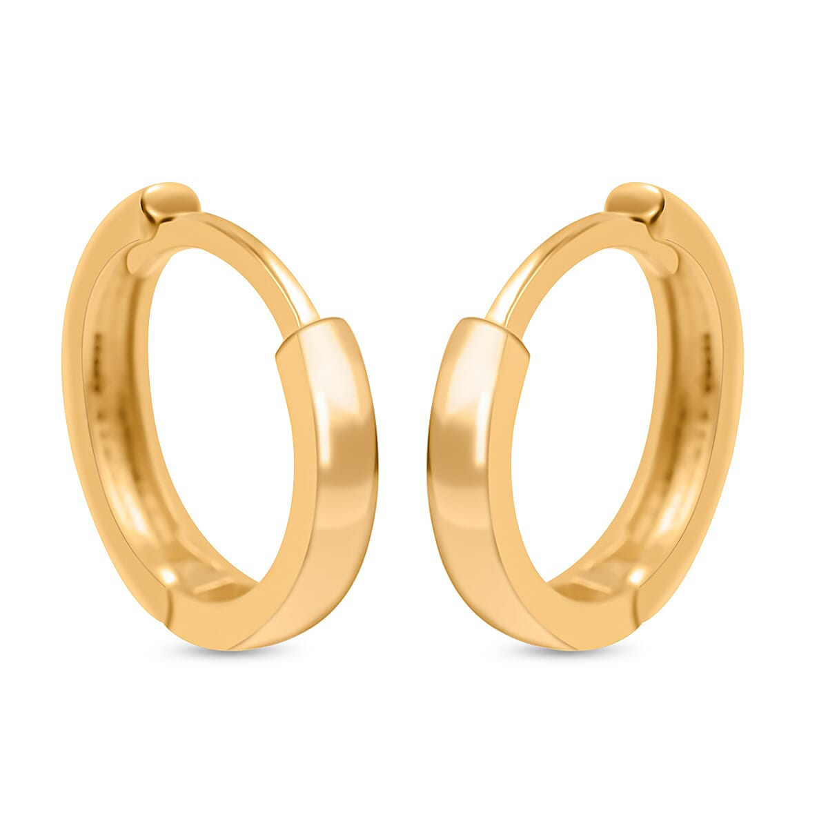 Hatton Garden Closeout - 9K Yellow Gold Huggie Hoop Earrings 7667844 0
