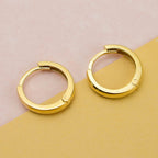 Hatton Garden Closeout - 9K Yellow Gold Huggie Hoop Earrings