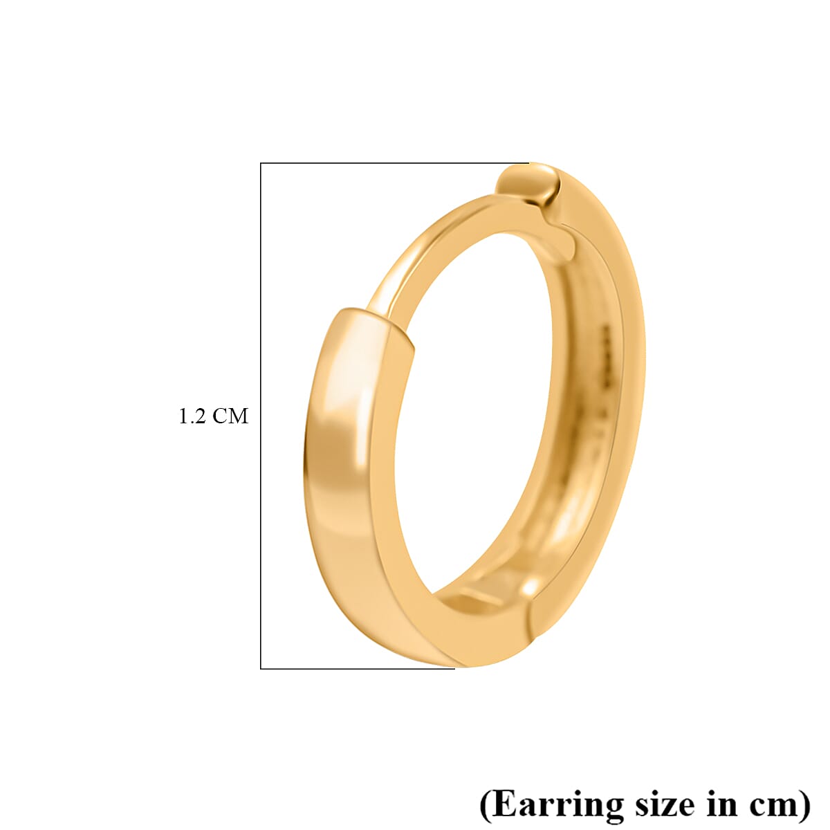 Hatton Garden Closeout - 9K Yellow Gold Huggie Hoop Earrings 7667844 4