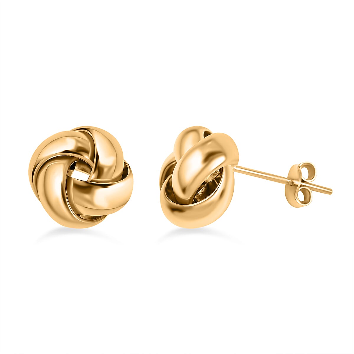 Hatton Garden Closeout - 9K Yellow Gold Knot Stud Earrings 7667830 0