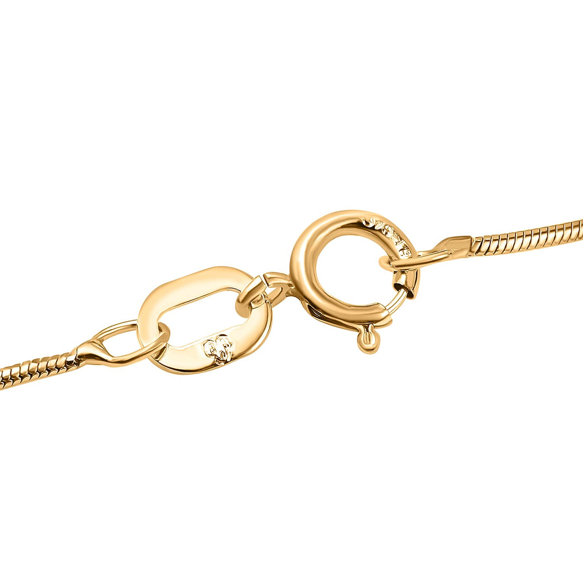 Hatton Garden Closeout - 9K Yellow Gold Mini Round Snake Necklace (Size - 16) 7647025 3