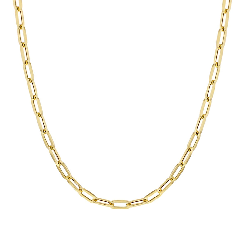 Hatton Garden Closeout - 9K Yellow Gold Paper Clip Necklace (Size - 30), Gold Wt. 13.10 Gms