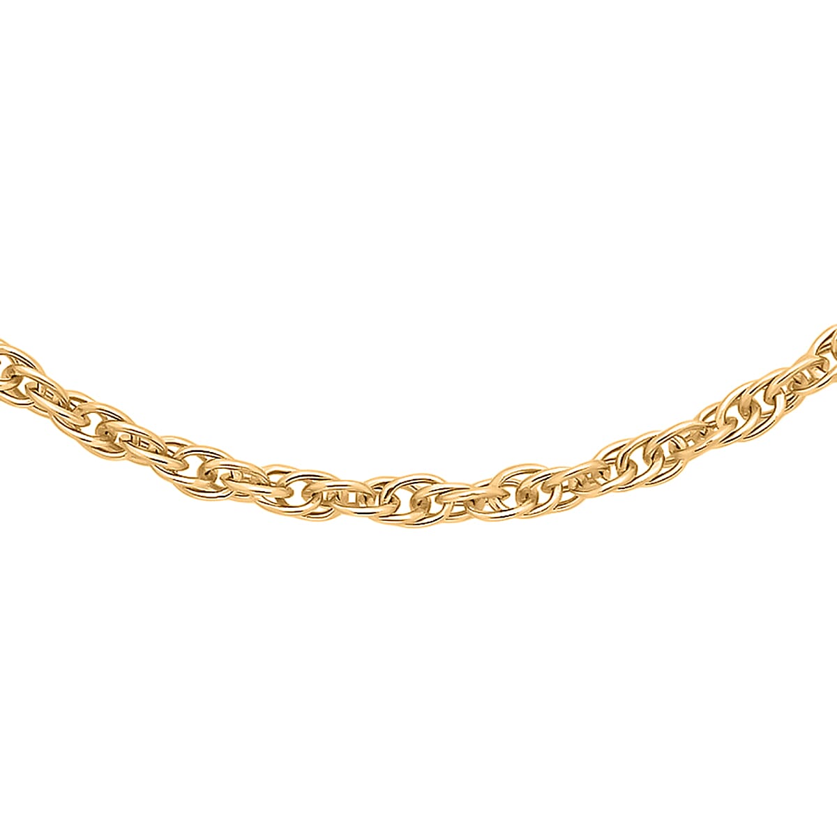 Hatton Garden Closeout - 9K Yellow Gold Prince of Wales Necklace (Size - 18) 7647034 0