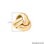 Hatton Garden Closeout- 9K Yellow Gold Triple Knot Stud Earrings