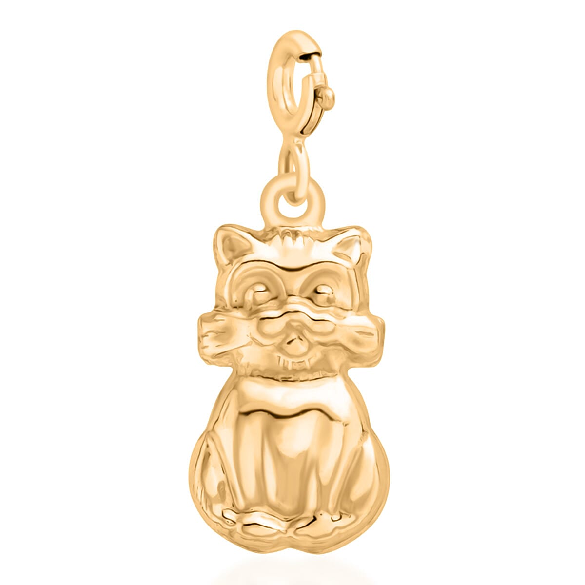 Hatton Garden Closeout Deal - 9K Yellow Gold Cat Pendant with Spring Ring Clasp 8194906 0