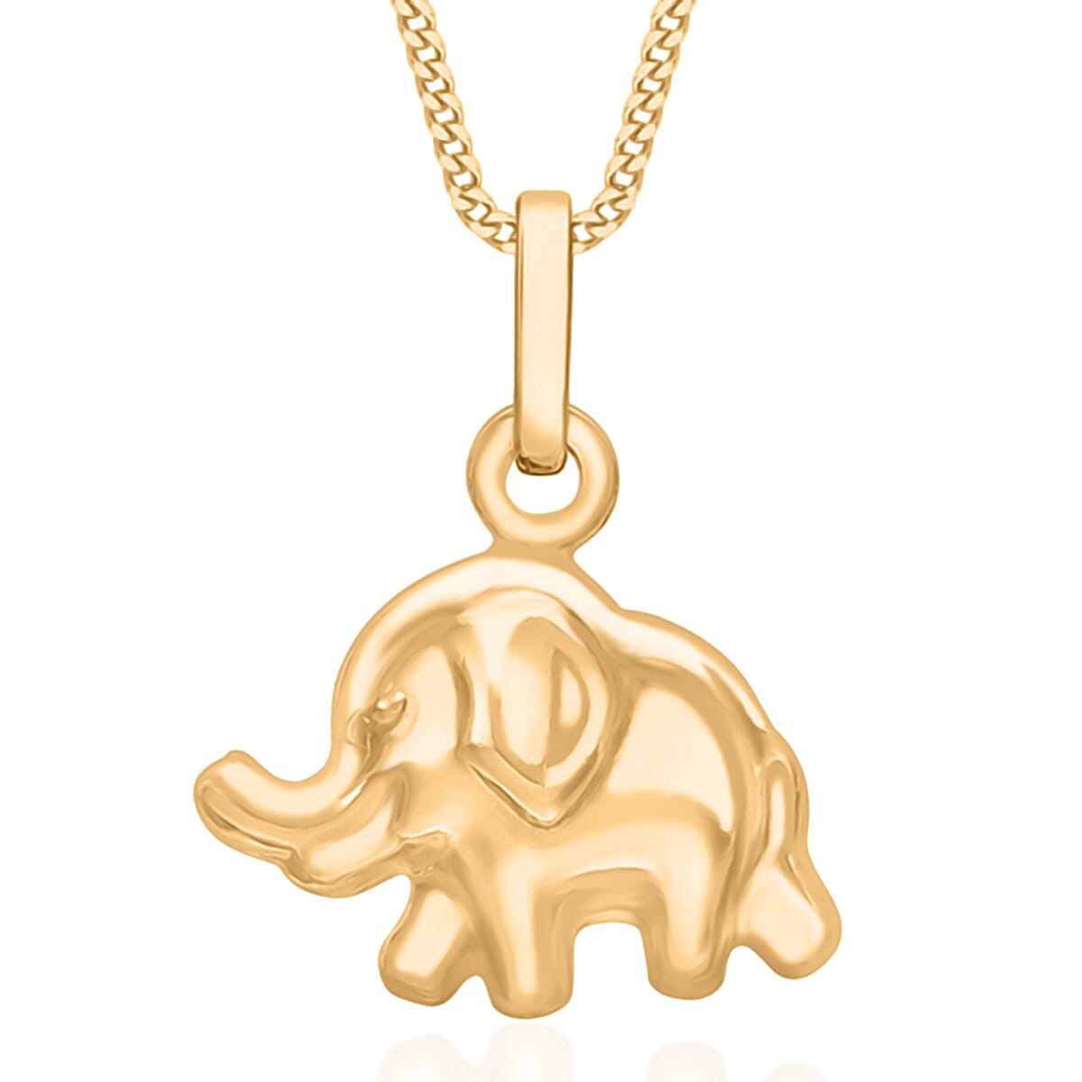 Hatton Garden Closeout Deal - 9K Yellow Gold Elephant Pendant 8194887 0