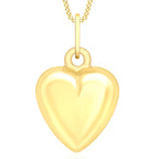 Hatton Garden Closeout Deal - 9K Yellow Gold Heart Pendant