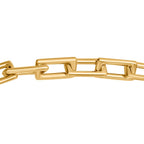 Italian Closeout Deal -9K Yellow Gold Square Paperclip Necklace (Size - 20),  Gold Wt. 18.75 Gms