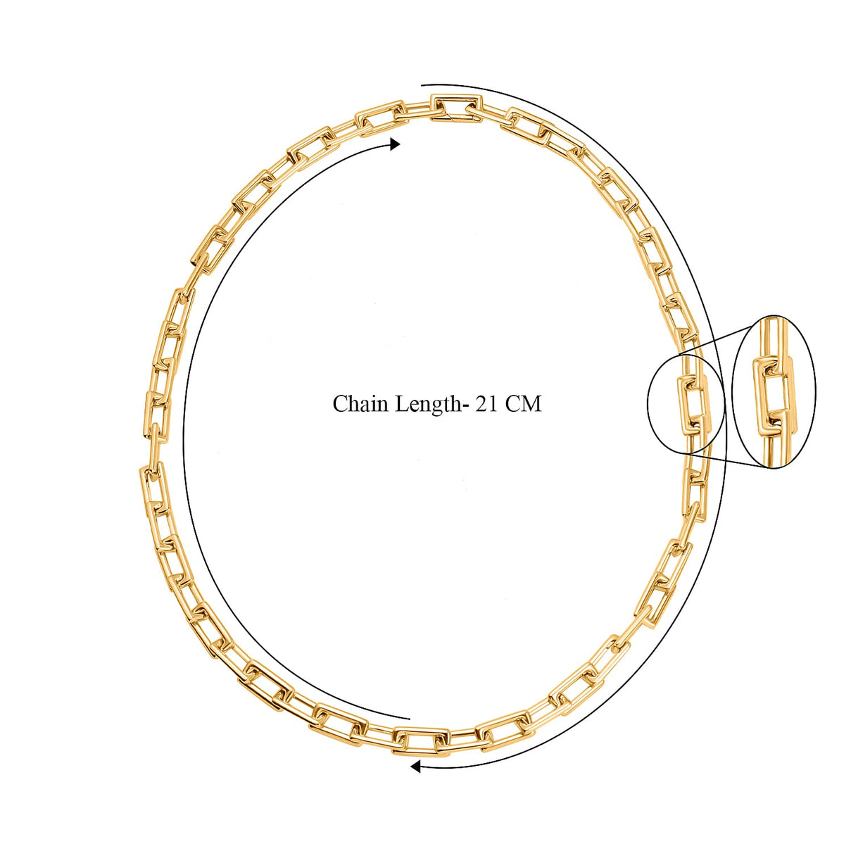 9K Yellow Gold 7.5 MM Paperclip Chain With Open Link Clasp 20 Inch Polished 7960307 5