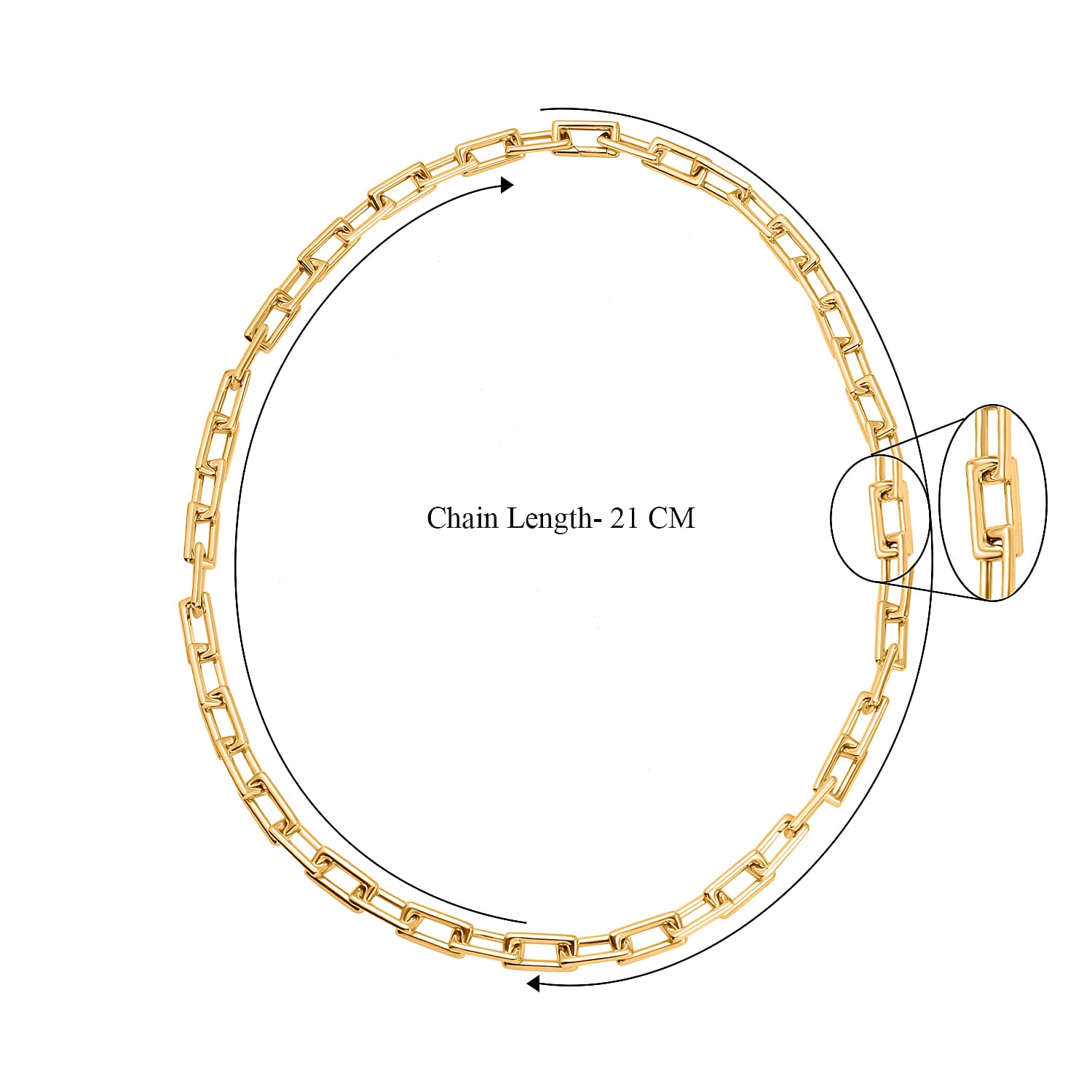 9K Yellow Gold 7.5 MM Paperclip Chain With Open Link Clasp 20 Inch Polished 7960307 5