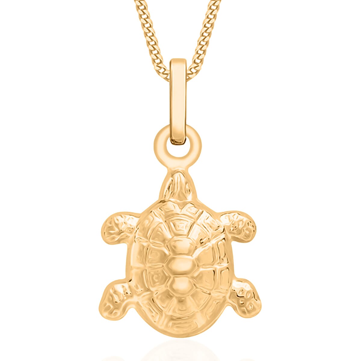 Hatton Garden Closeout Deal - 9K Yellow Gold Turtle Pendant 8194898 0