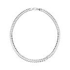 JCK Vegas - Sterling Silver Flat Curb Necklace (Size - 20), Silver Wt. 30.00  Gms