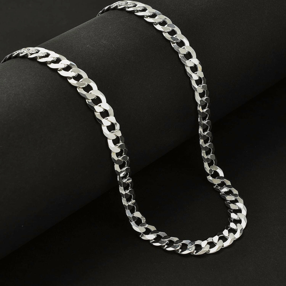 JCK Vegas - Sterling Silver Flat Curb Necklace (Size - 20), Silver Wt. 30.00  Gms 7729621 1