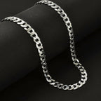JCK Vegas - Sterling Silver Flat Curb Necklace (Size - 20), Silver Wt. 30.00  Gms